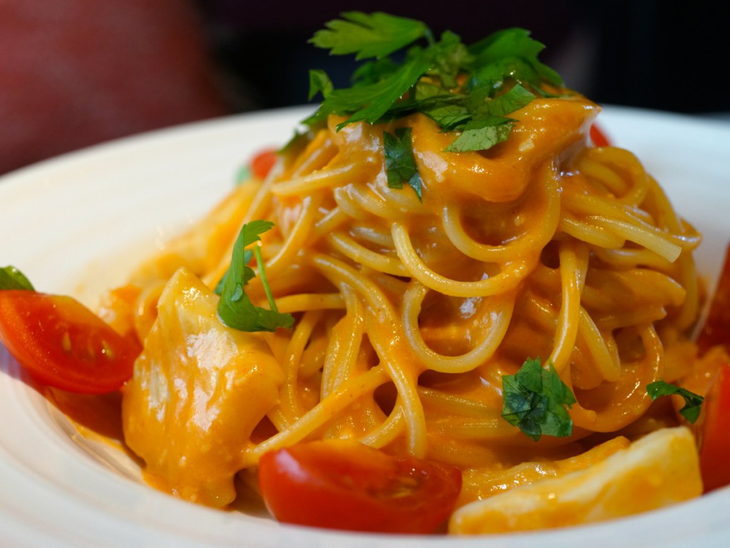 トマトクリーム(アメリケーヌソース)のパスタ