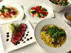 好評のコース料理